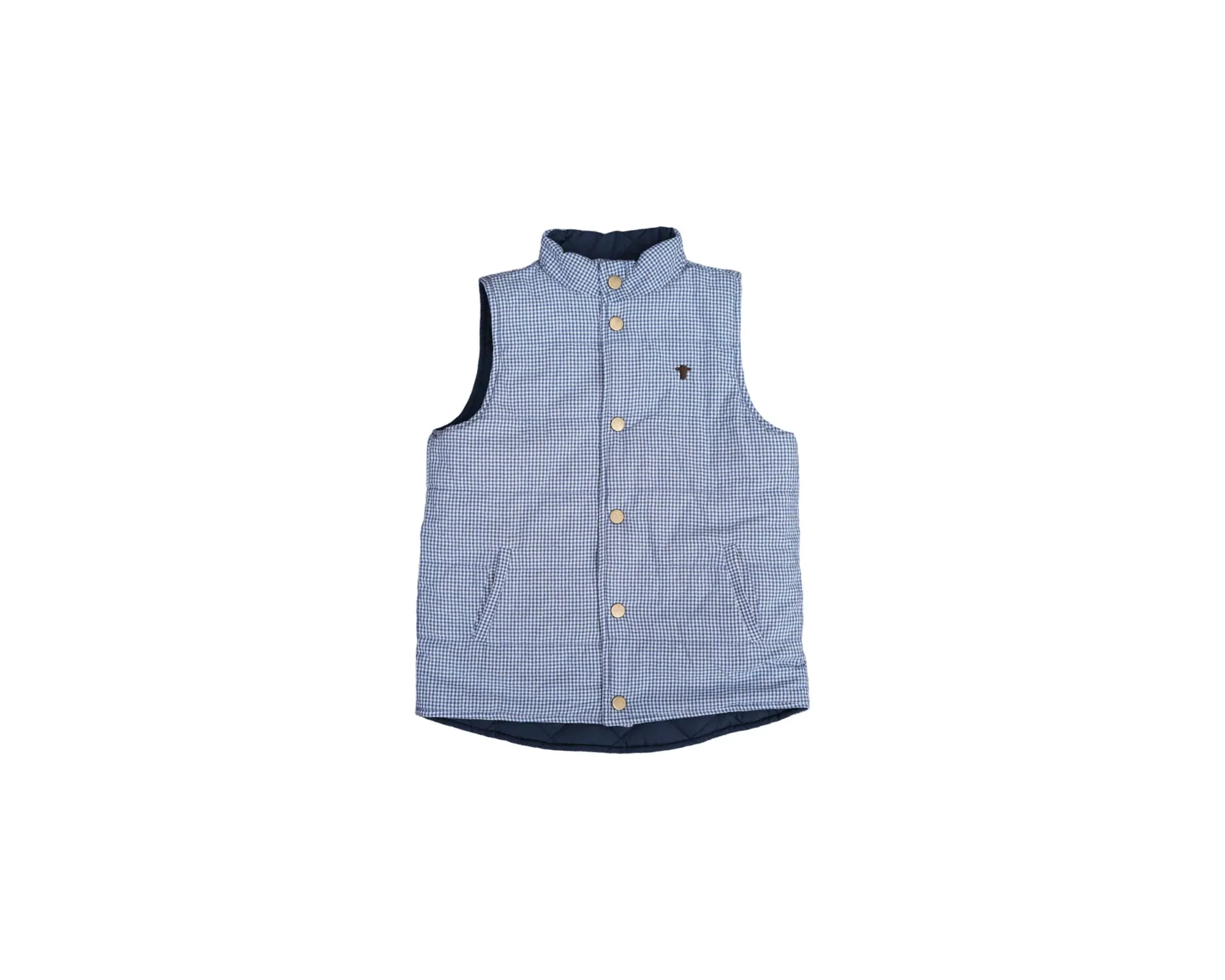 Jubee & Co Sawyer Vest (Gingham/Navy)