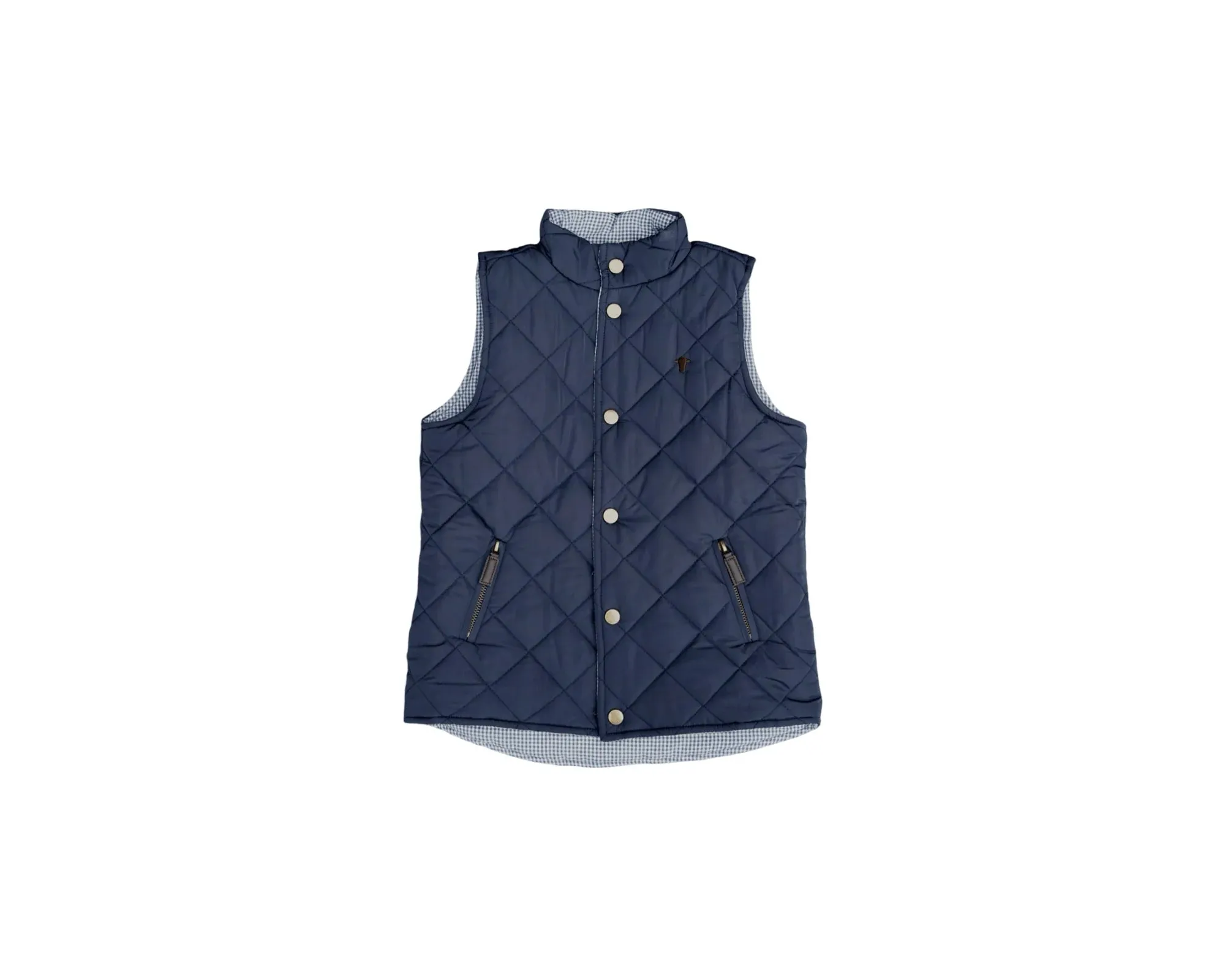 Jubee & Co Sawyer Vest (Gingham/Navy)