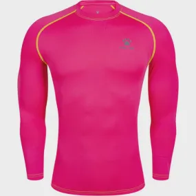 Kelme LS Compression Top- Fluro Pink