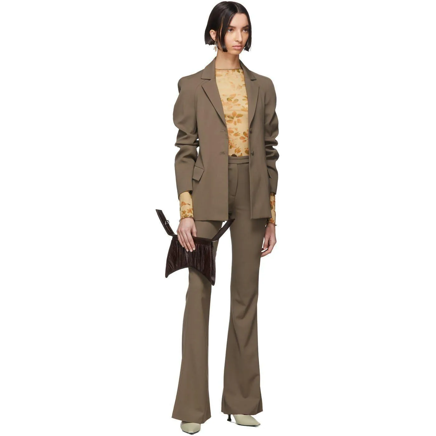 KNWLS Grey Wool Exos Blazer