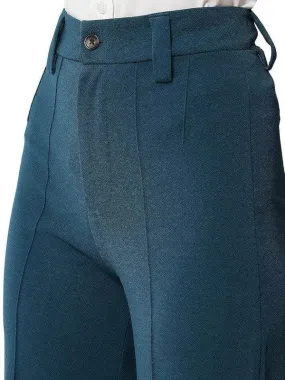 KV Fashion Regular Fit Women Aqua Grey Trousers