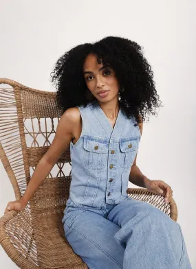 Lela Denim Waistcoat