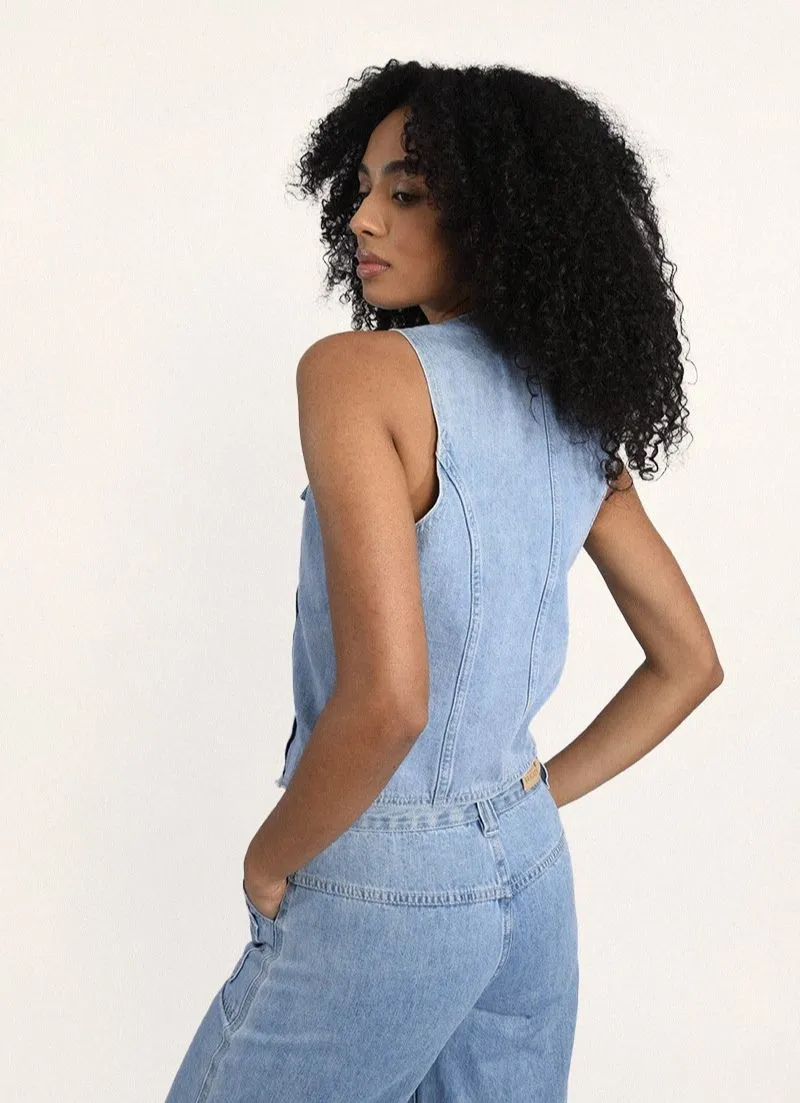 Lela Denim Waistcoat
