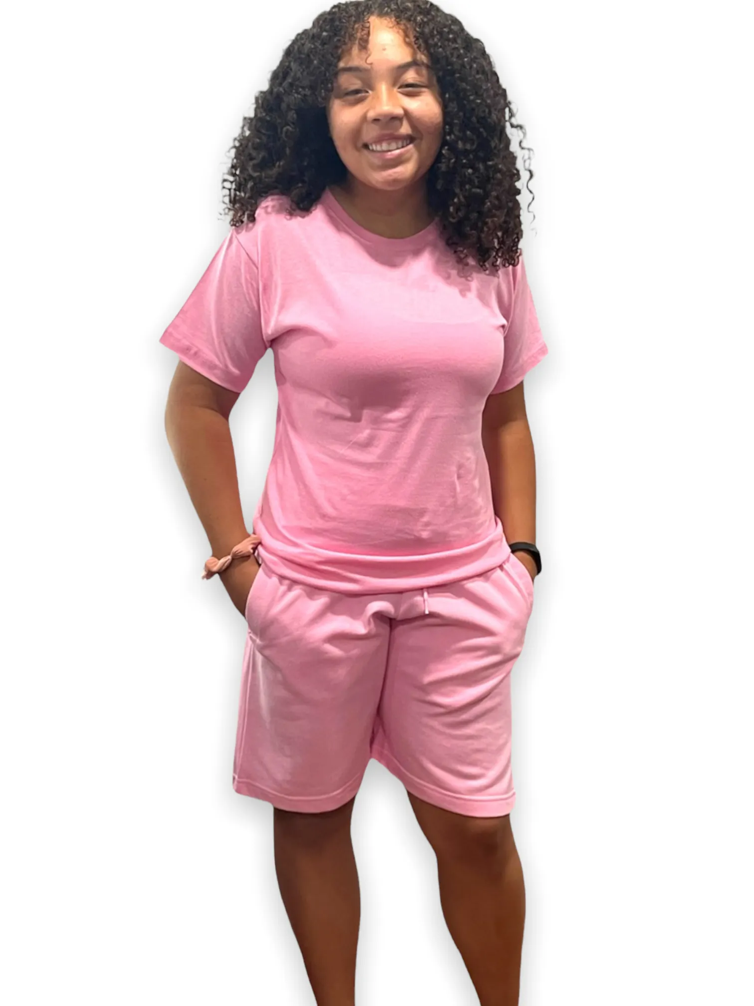 Light Pink Adult Short Set