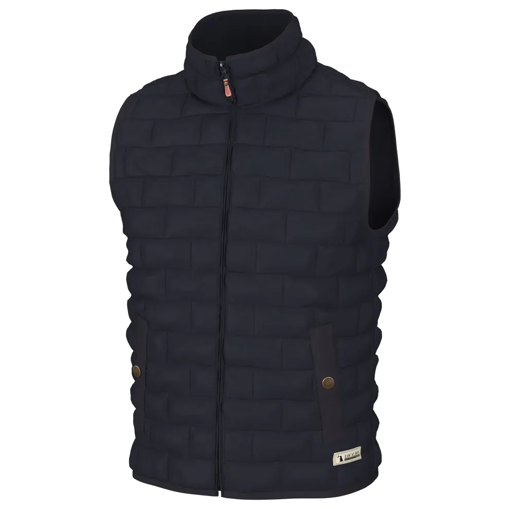 Local Boy black Brick Quilted Vest