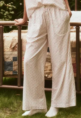 Long Pajama Pant in Calico Rose