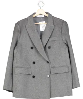 Marcela Grey Brushed Wool Blazer UK S