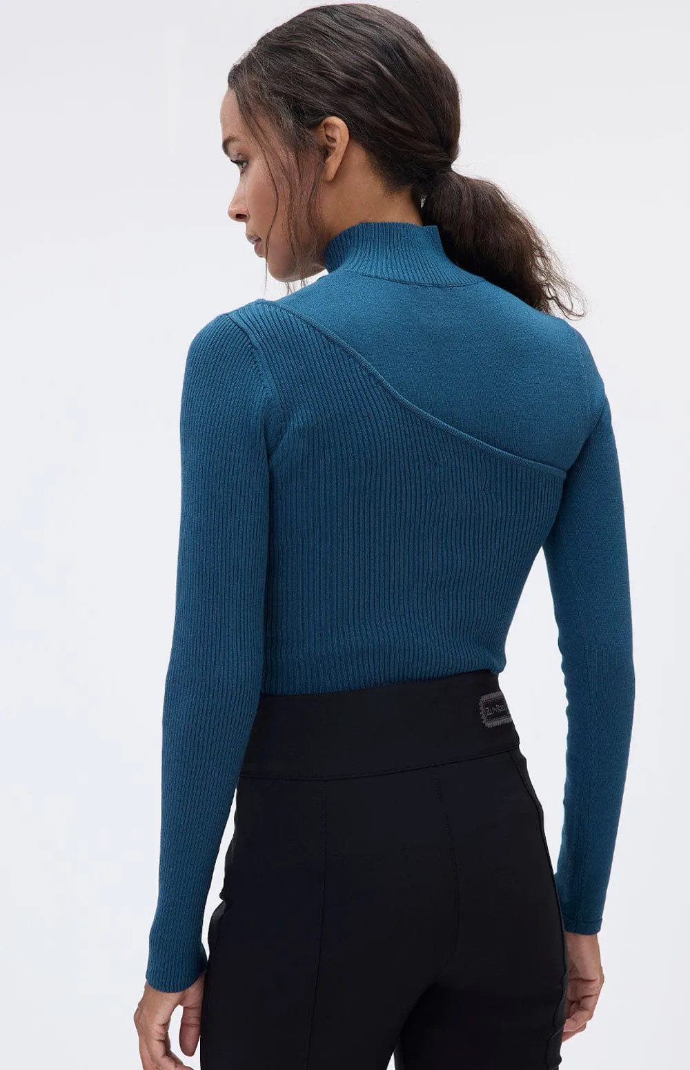 Marie Ski Sweater | Teal Blue