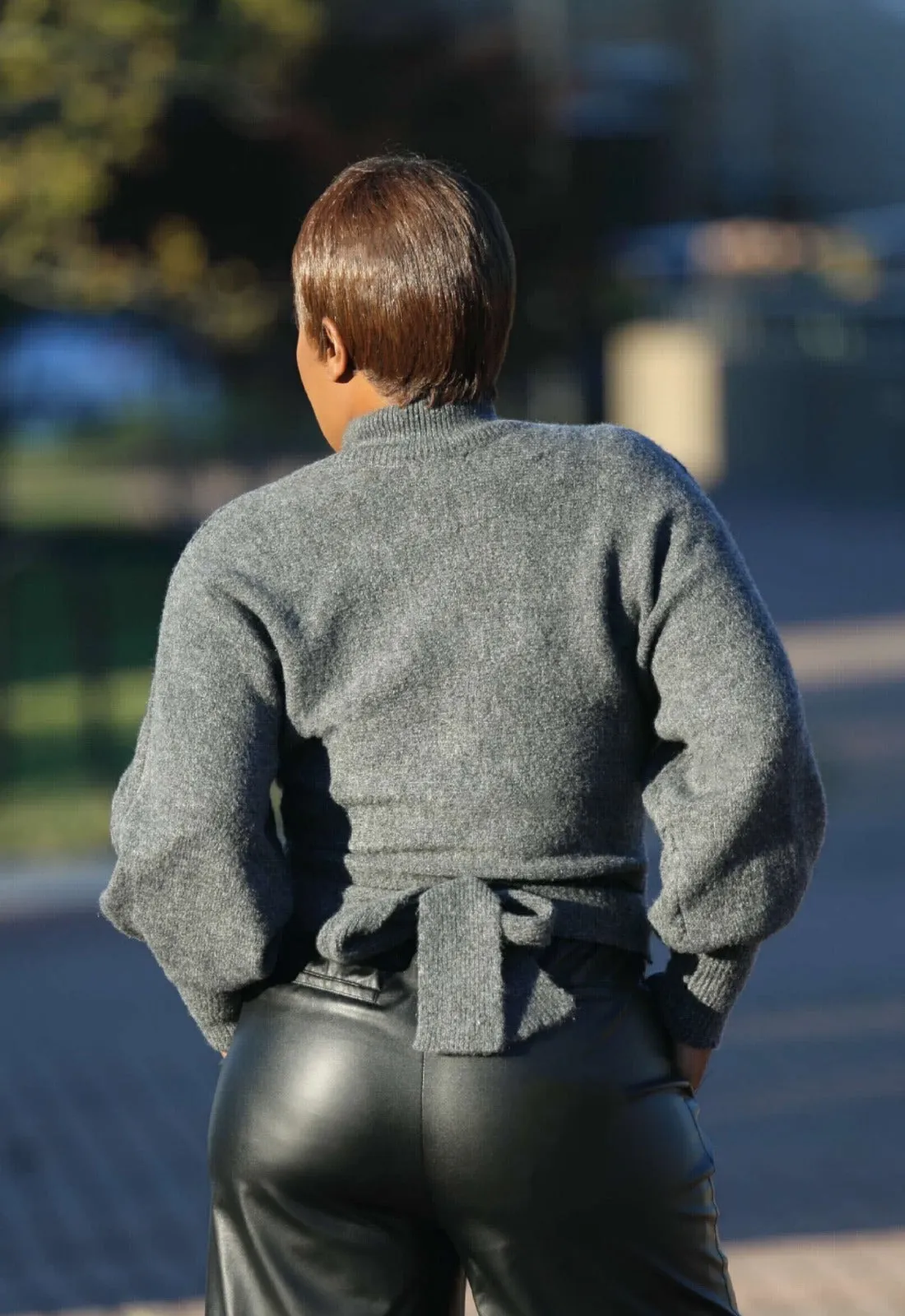 Meant For You | Cable Knit Mock Neck Sweater