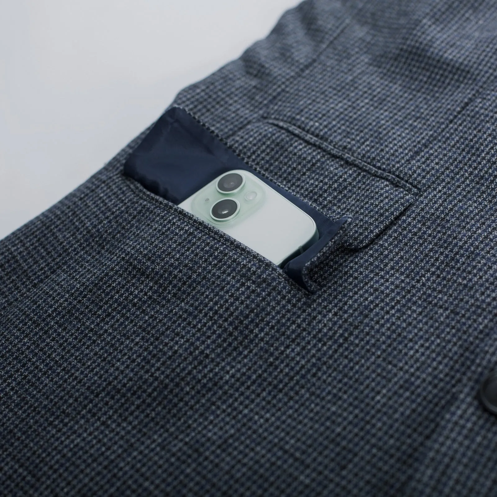 Men's Herringbone Two Button Blazer British Wool Blend Vintage Sport Coats