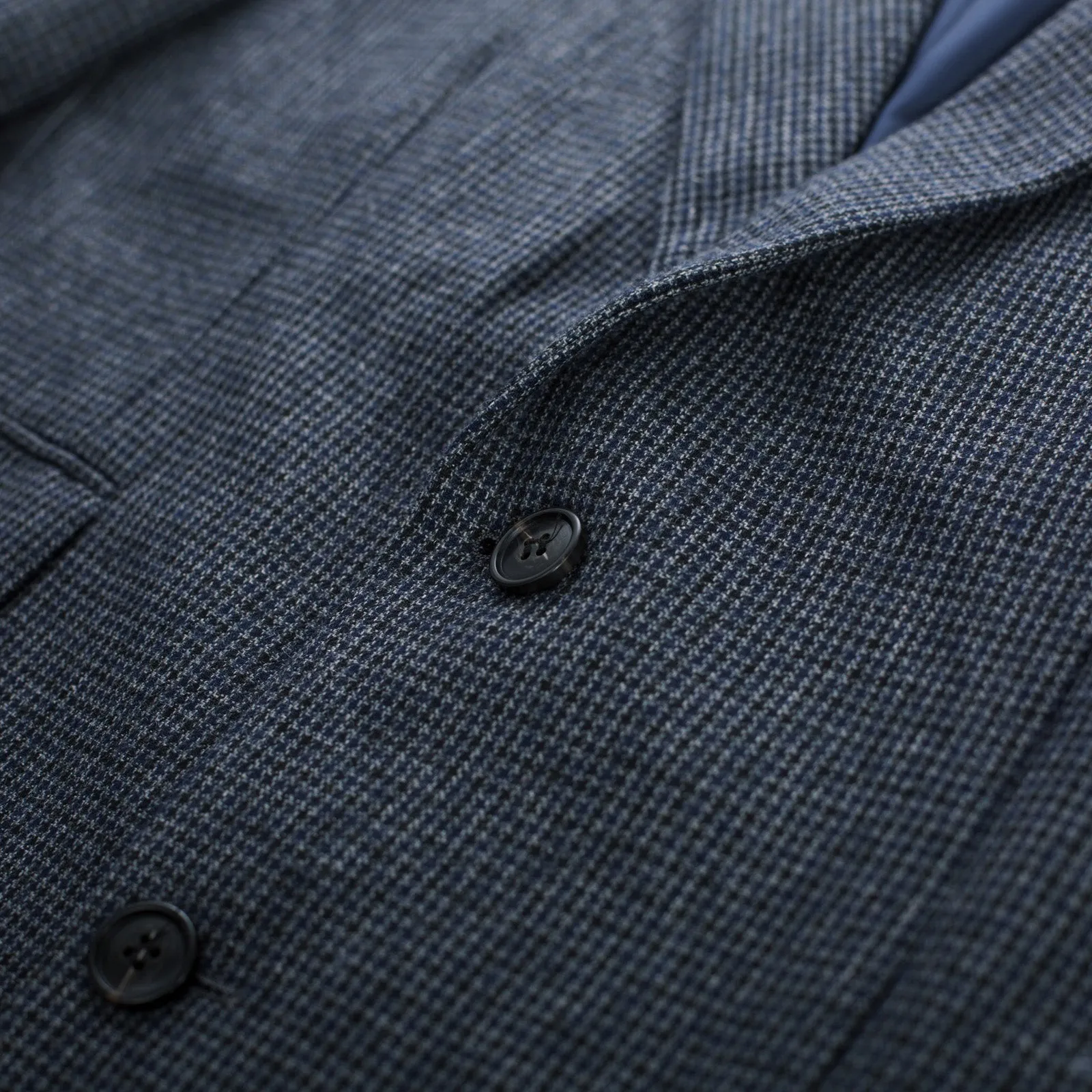 Men's Herringbone Two Button Blazer British Wool Blend Vintage Sport Coats