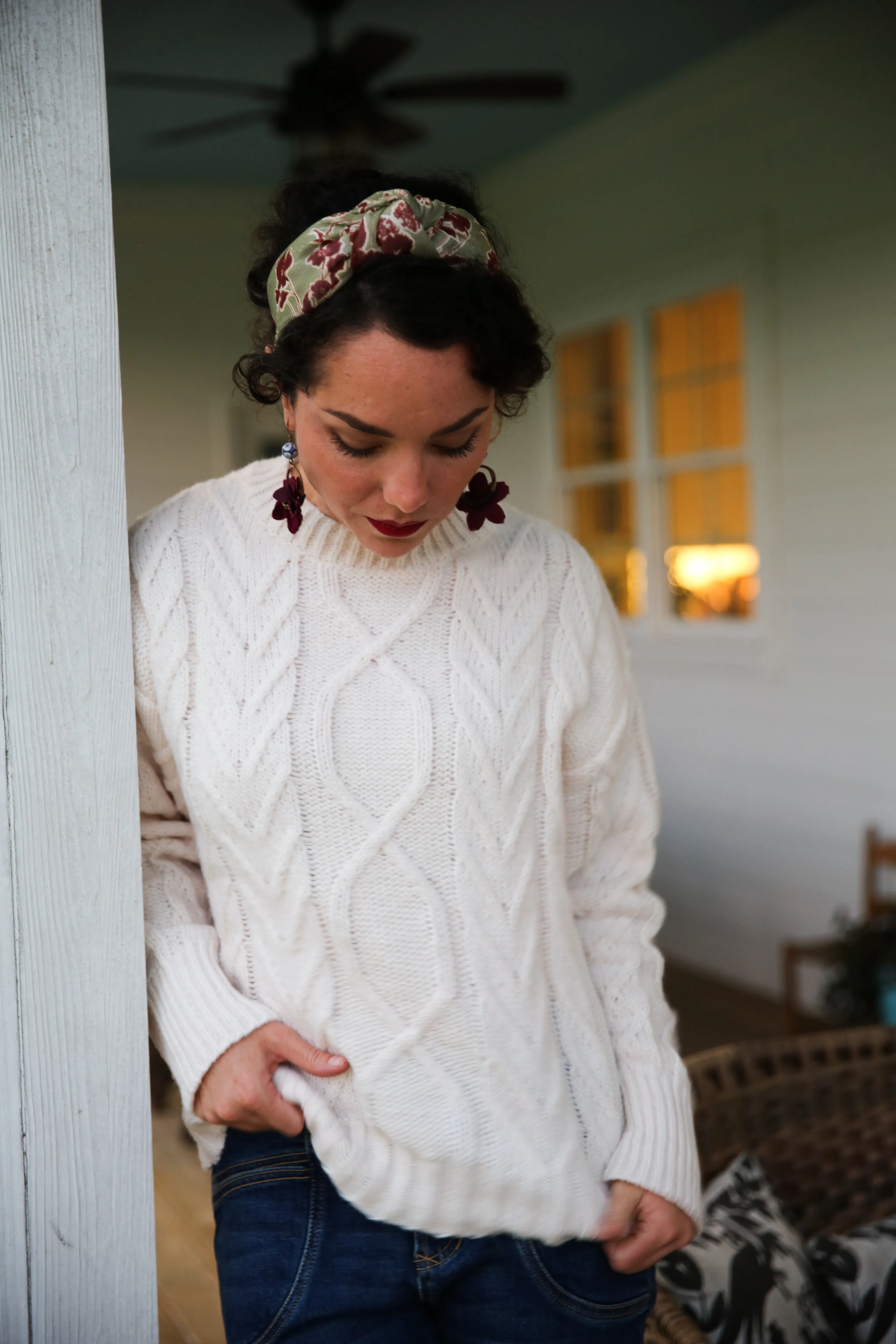 Mona Cable Knit Sweater