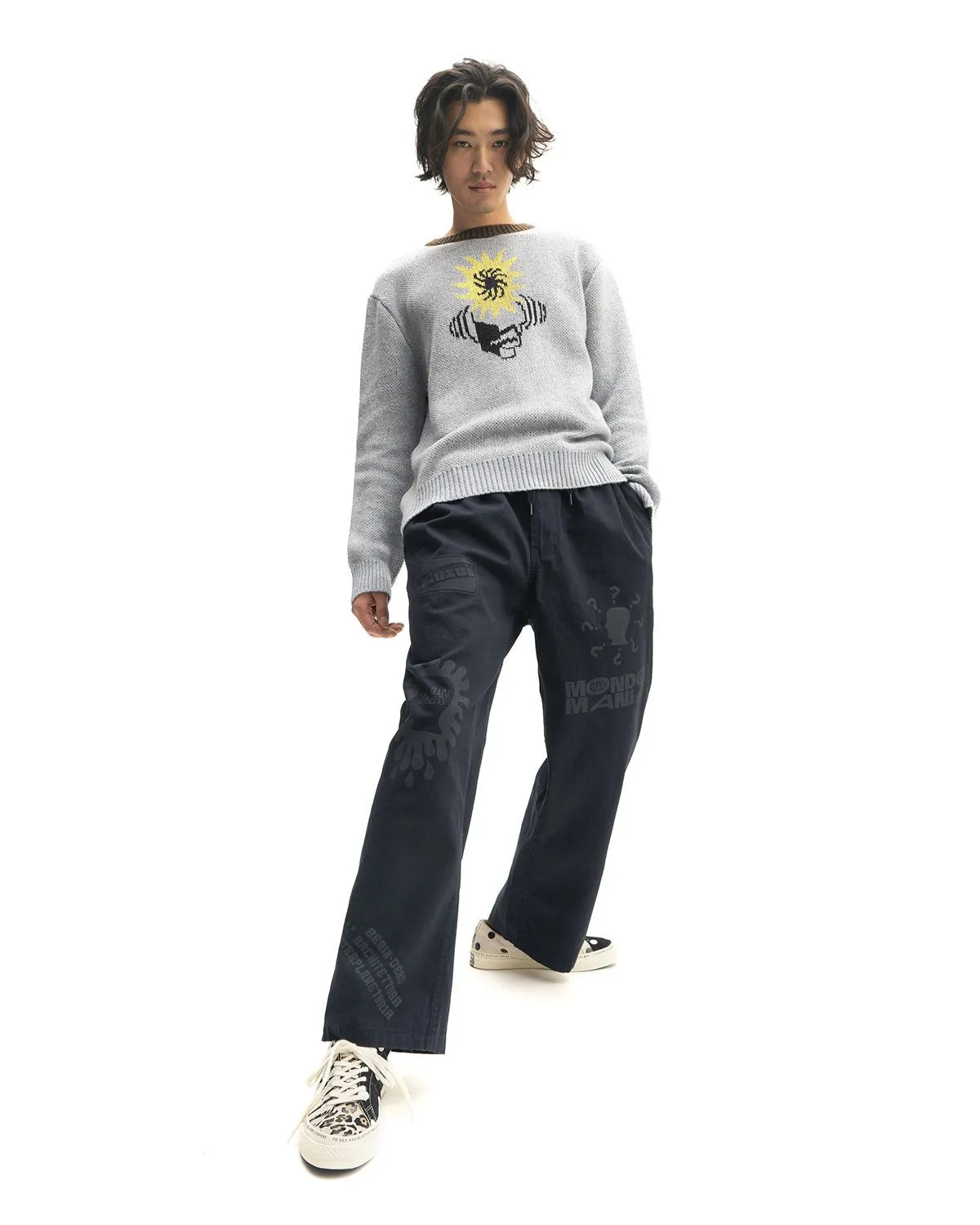 Mondo Knit Crewneck Sweater - Teal