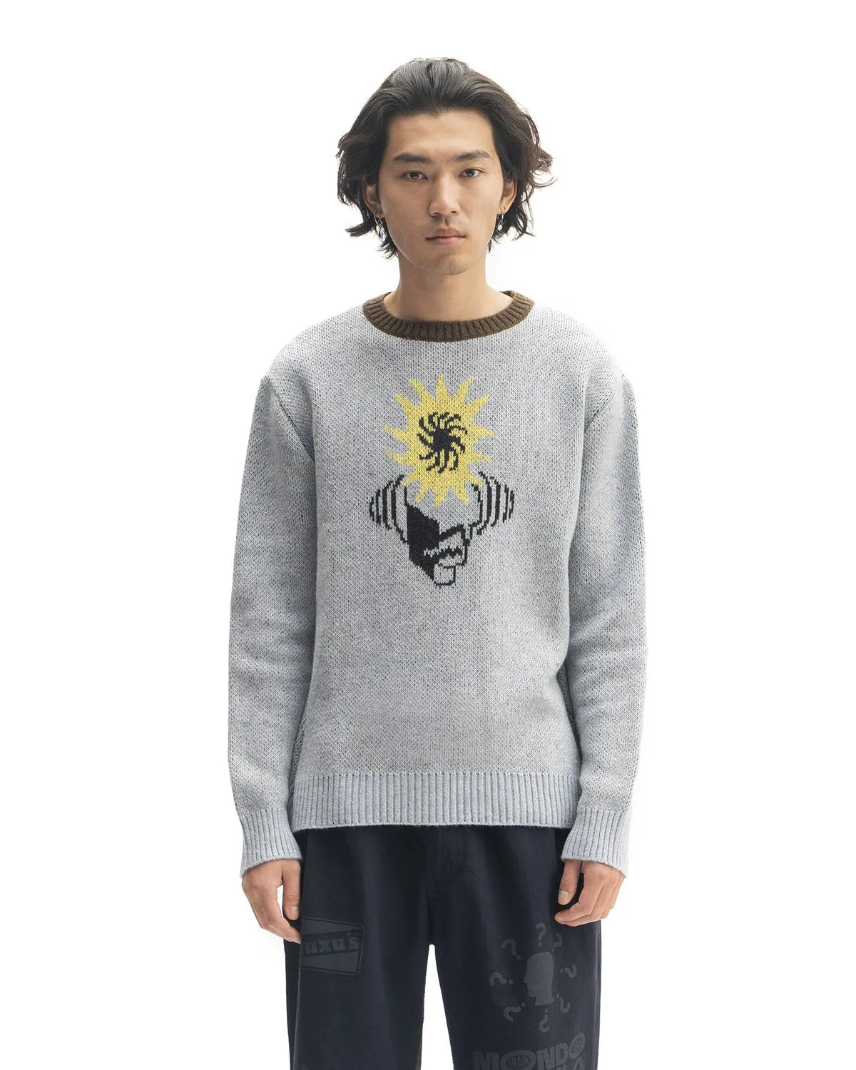 Mondo Knit Crewneck Sweater - Teal