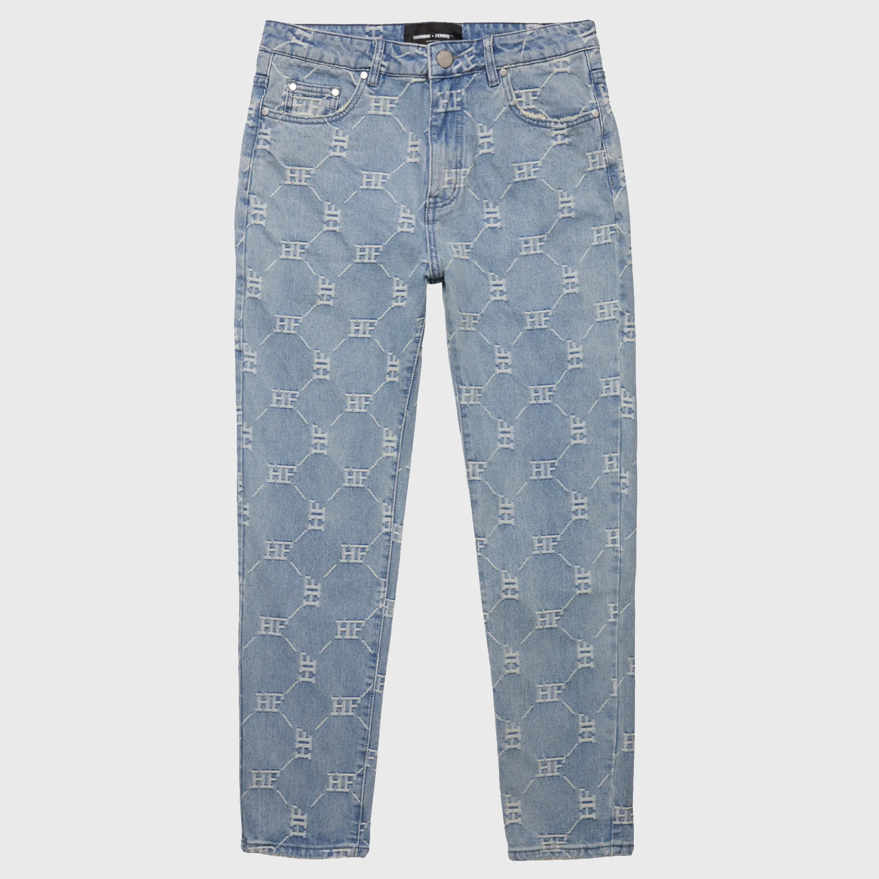 Monogram Denim Pant Blue