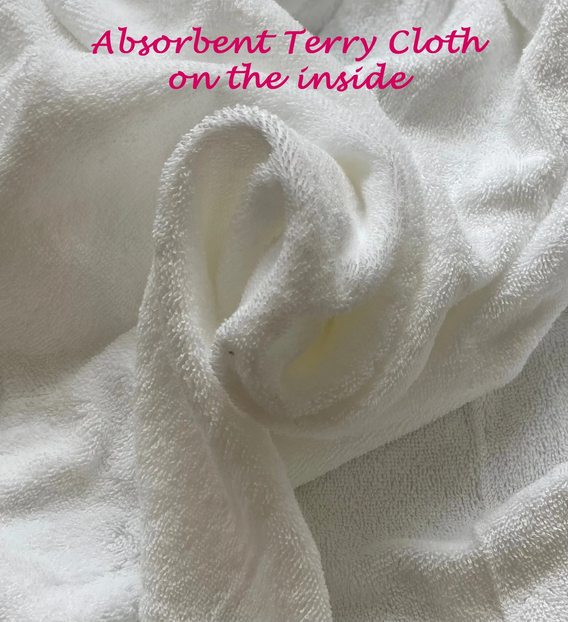 Monogrammed Terry Velour Spa Wrap