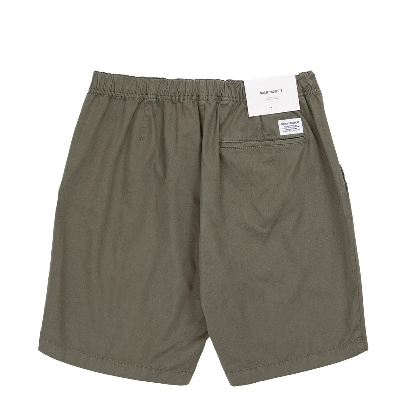 Norse Projects Ezra Light Twill Shorts Dried Sage Green