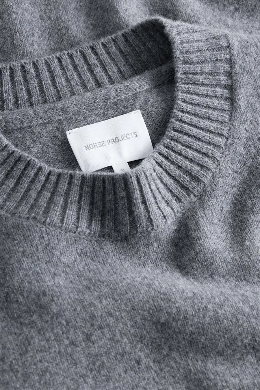 Norse Standard Merino Lambswool Sweater -Grey Melange