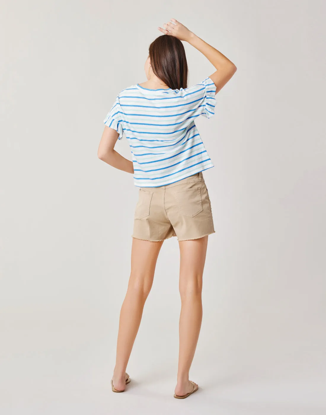 Oahu 4" Twill Short: Light Khaki