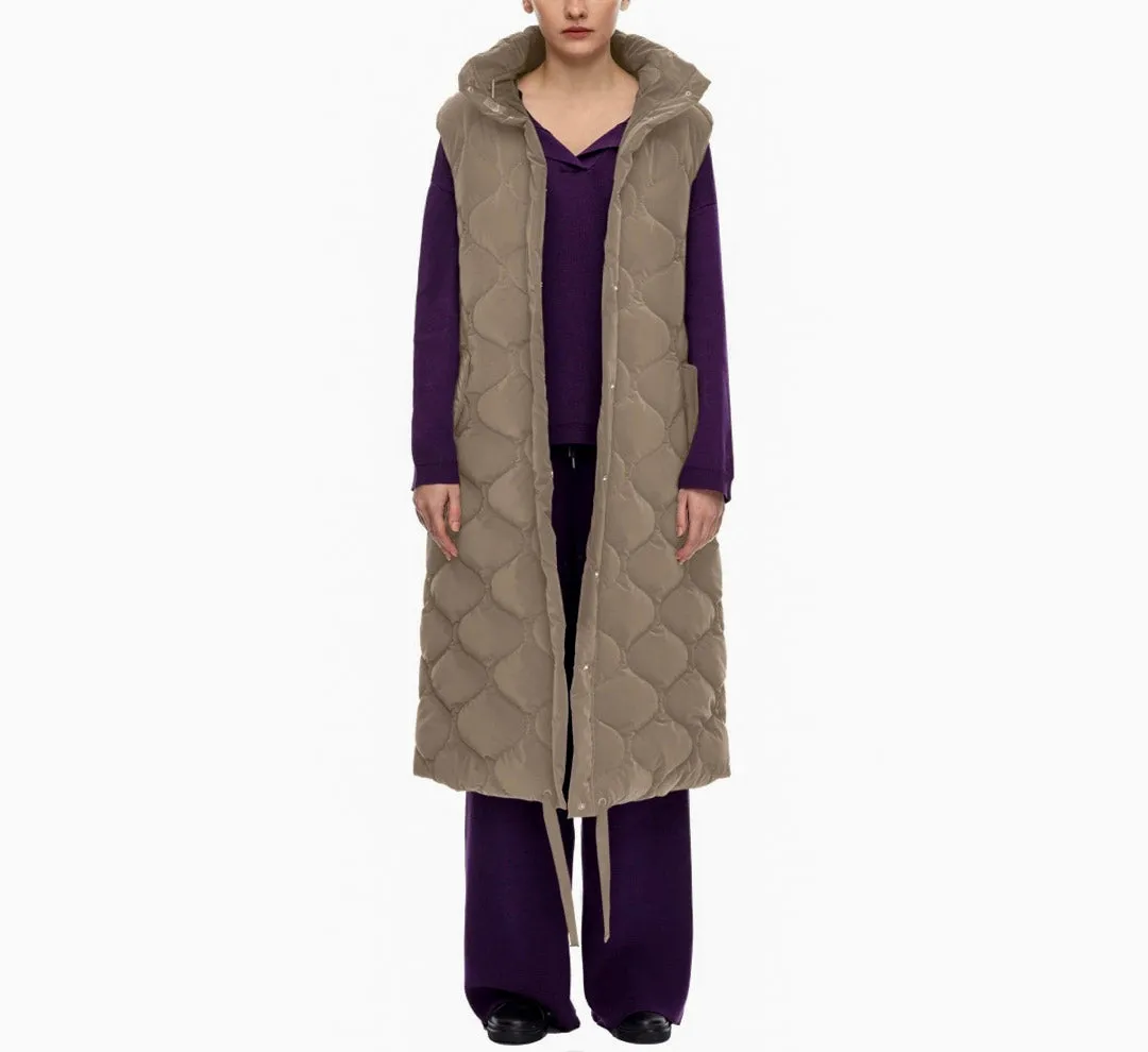 Obrika Hooded Vest - Sand Beige