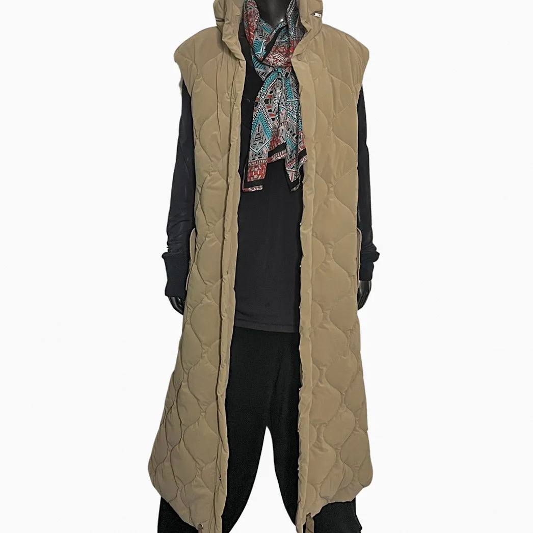 Obrika Hooded Vest - Sand Beige