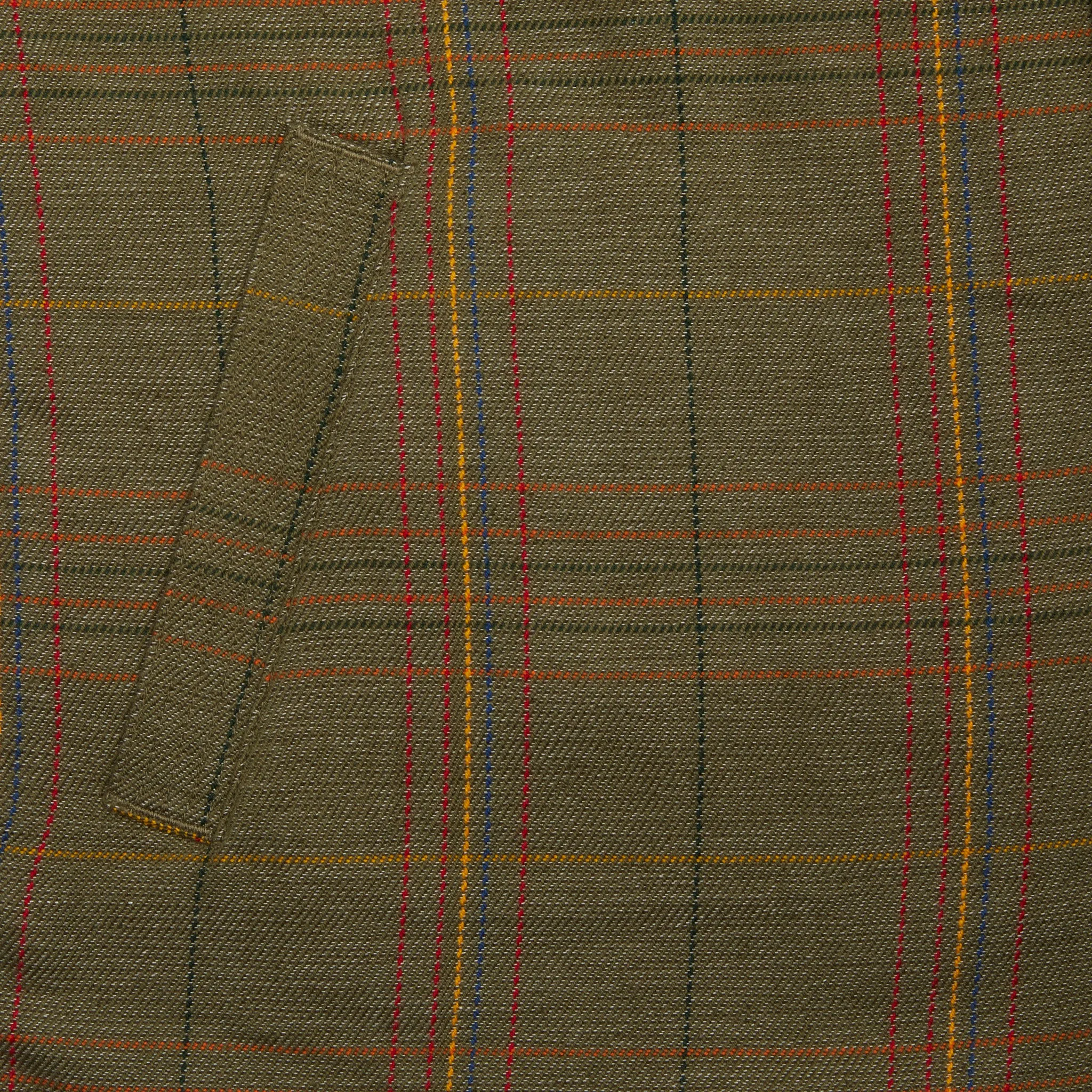 Original Madras Reversible Quilted Vest in Green Plaid