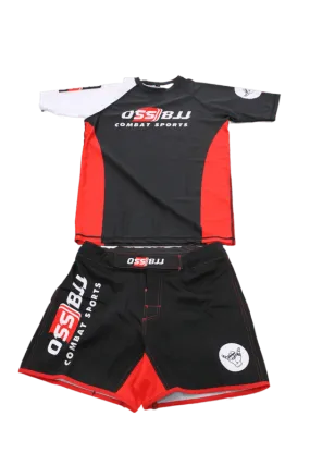 Oss Pro Combat EVO.2 Serie Compression Rash Guard Top plus Pants Bundle
