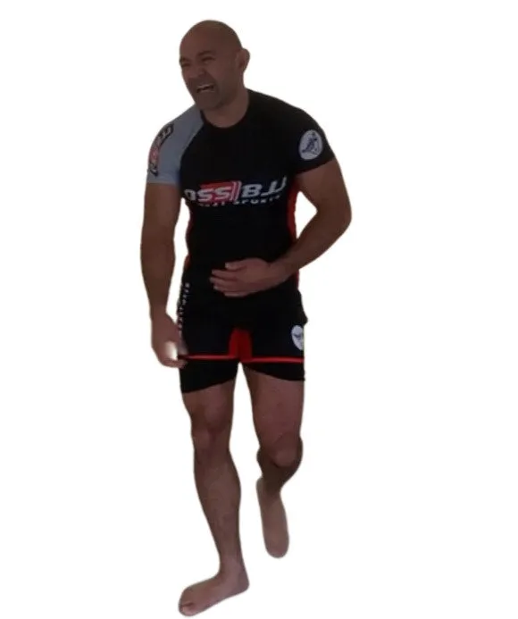 Oss Pro Combat EVO.2 Serie Compression Rash Guard Top plus Pants Bundle