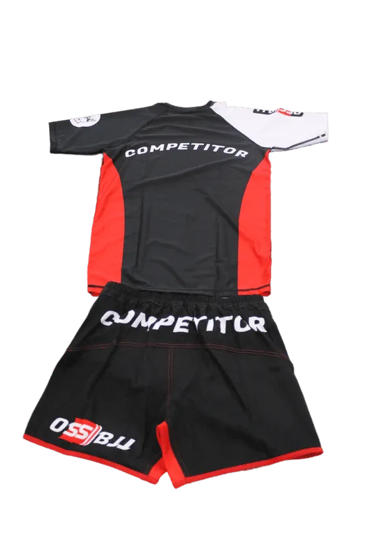 Oss Pro Combat EVO.2 Serie Compression Rash Guard Top plus Pants Bundle