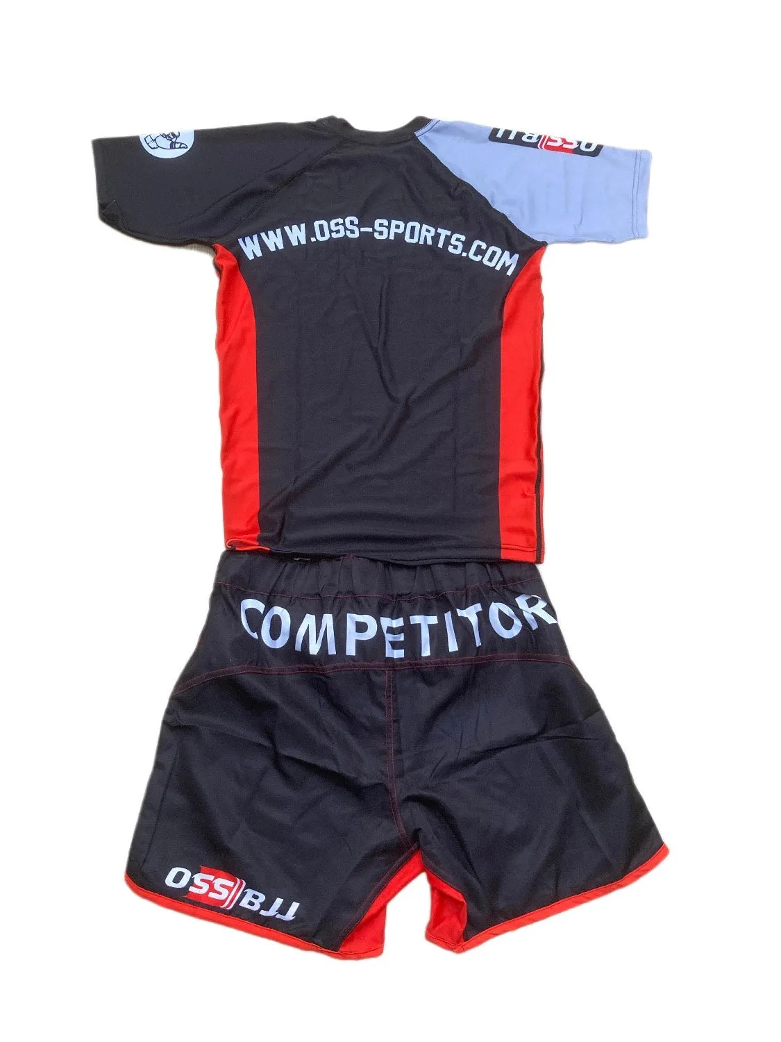 Oss Pro Combat EVO.2 Serie Compression Rash Guard Top plus Pants Bundle