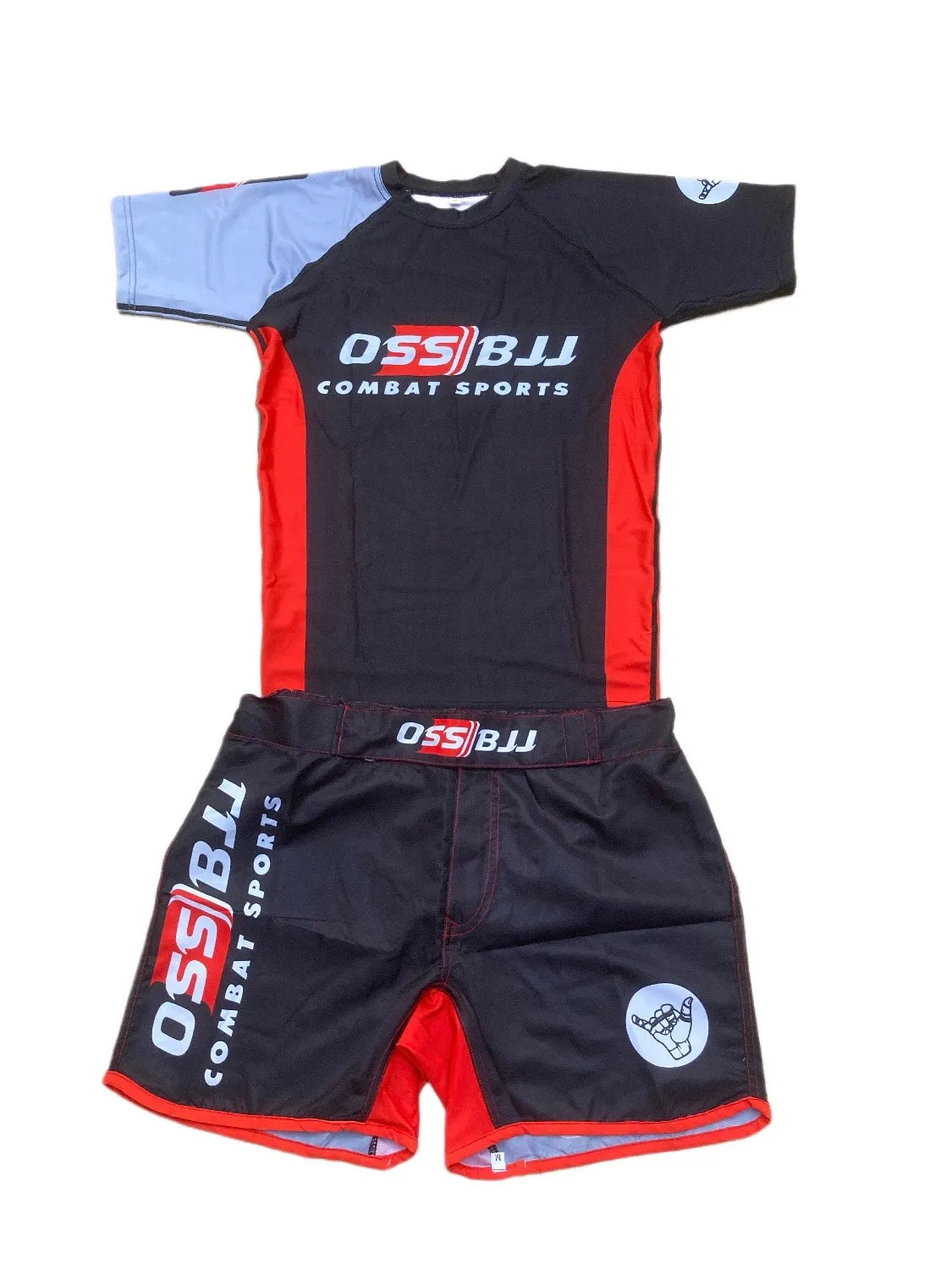 Oss Pro Combat EVO.2 Serie Compression Rash Guard Top plus Pants Bundle