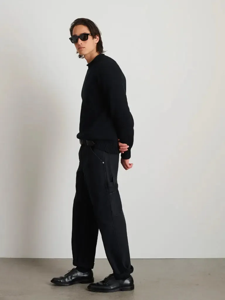 Painter Pant in Recycled Denim- Washed Black