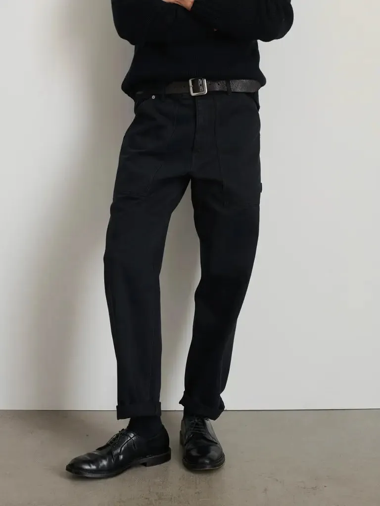 Painter Pant in Recycled Denim- Washed Black
