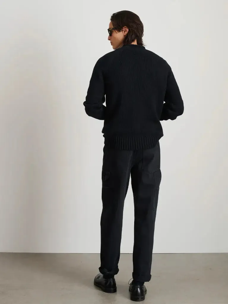 Painter Pant in Recycled Denim- Washed Black