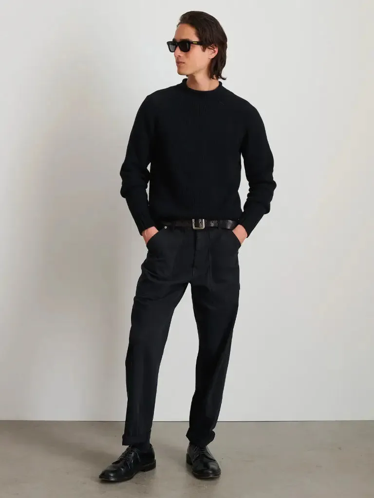 Painter Pant in Recycled Denim- Washed Black