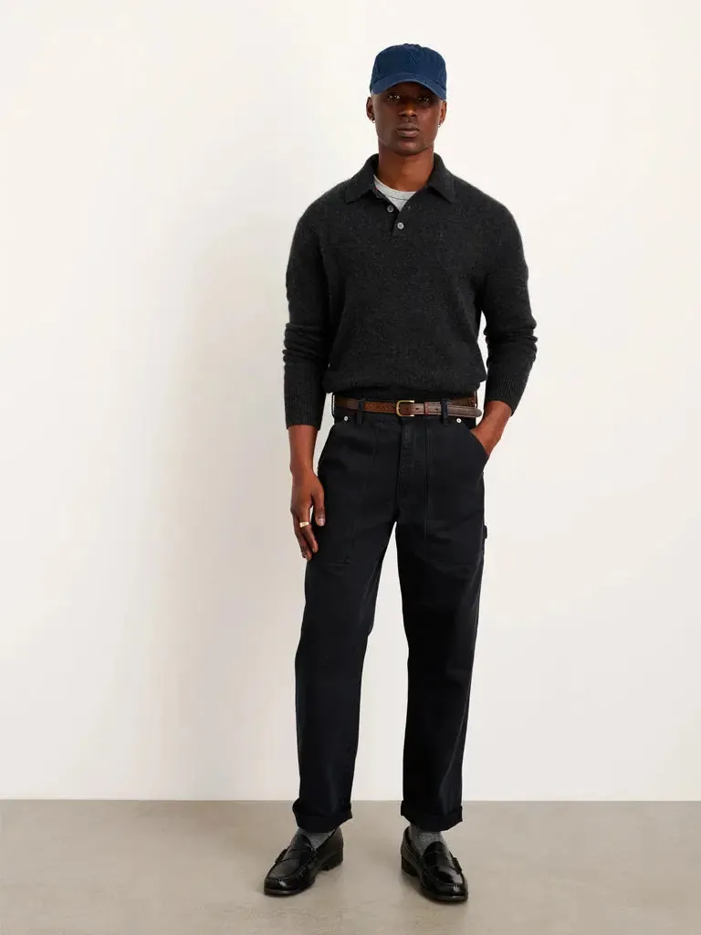Painter Pant in Recycled Denim- Washed Black