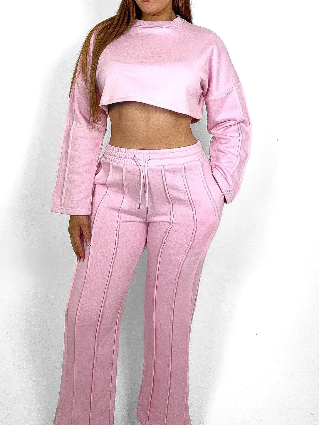Pinch Seam Wide Leg Tracksuit