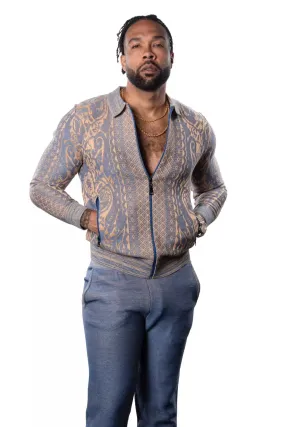 Precipitous Jacquard Pantsuit