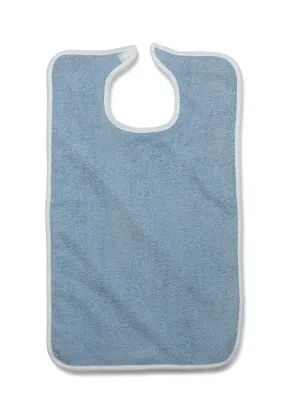 Premium Adult Terry Bib / Clothing Protectors  Snap Or Velcro  (1 DOZEN PER CASE)