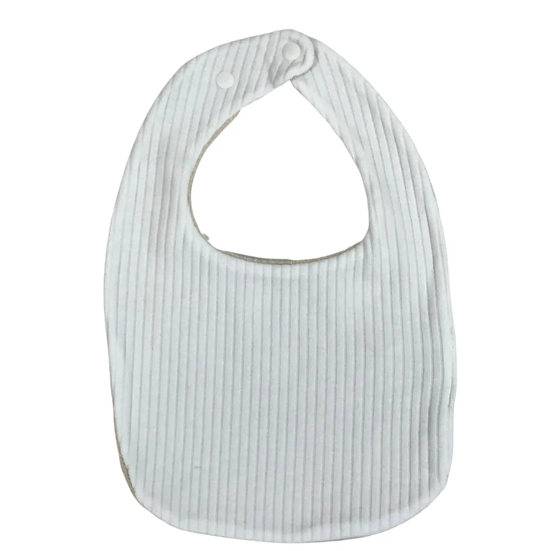 Ribbed Knit Bib with Terry Cloth Backing (7 Colors)