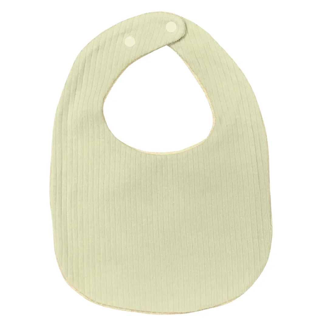 Ribbed Knit Bib with Terry Cloth Backing (7 Colors)