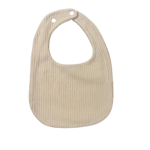 Ribbed Knit Bib with Terry Cloth Backing (7 Colors)