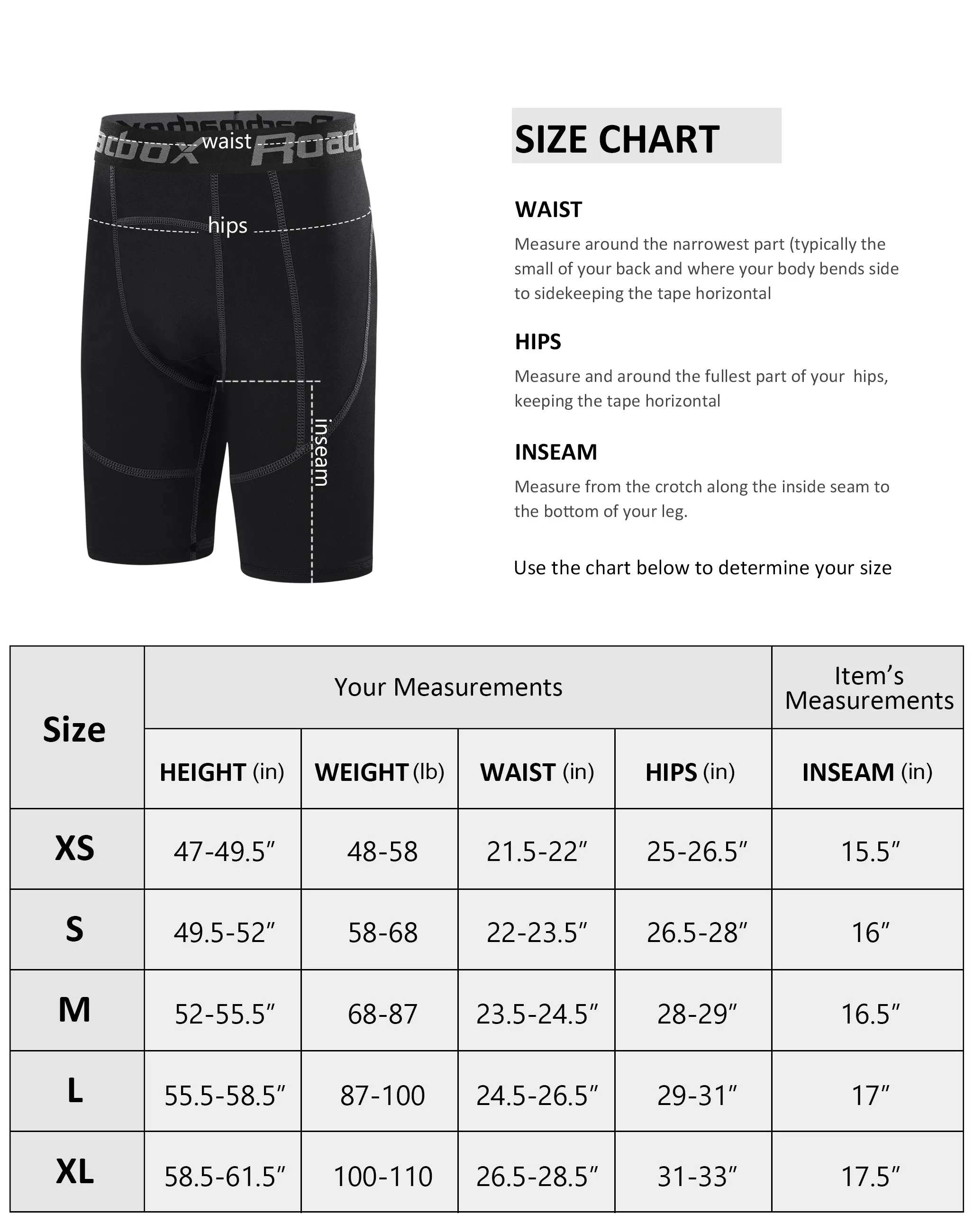 Roadbox Youth Boys Compression Shorts - Spandex Athletic Kids Running Compression Underwear for Basketball Baseball Soccer