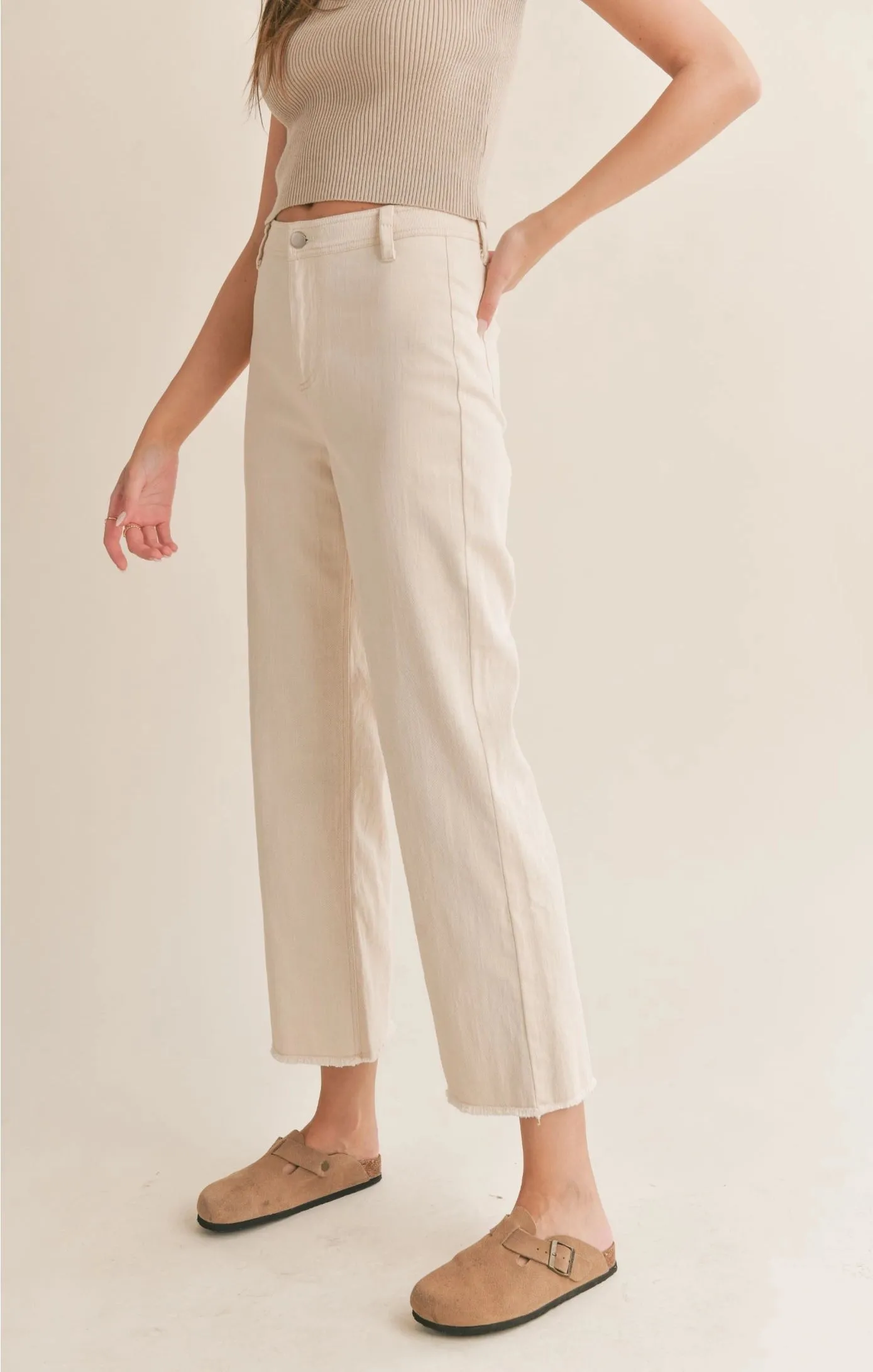 Sadie & Sage Clear Eyes Wide Leg Denim Pant
