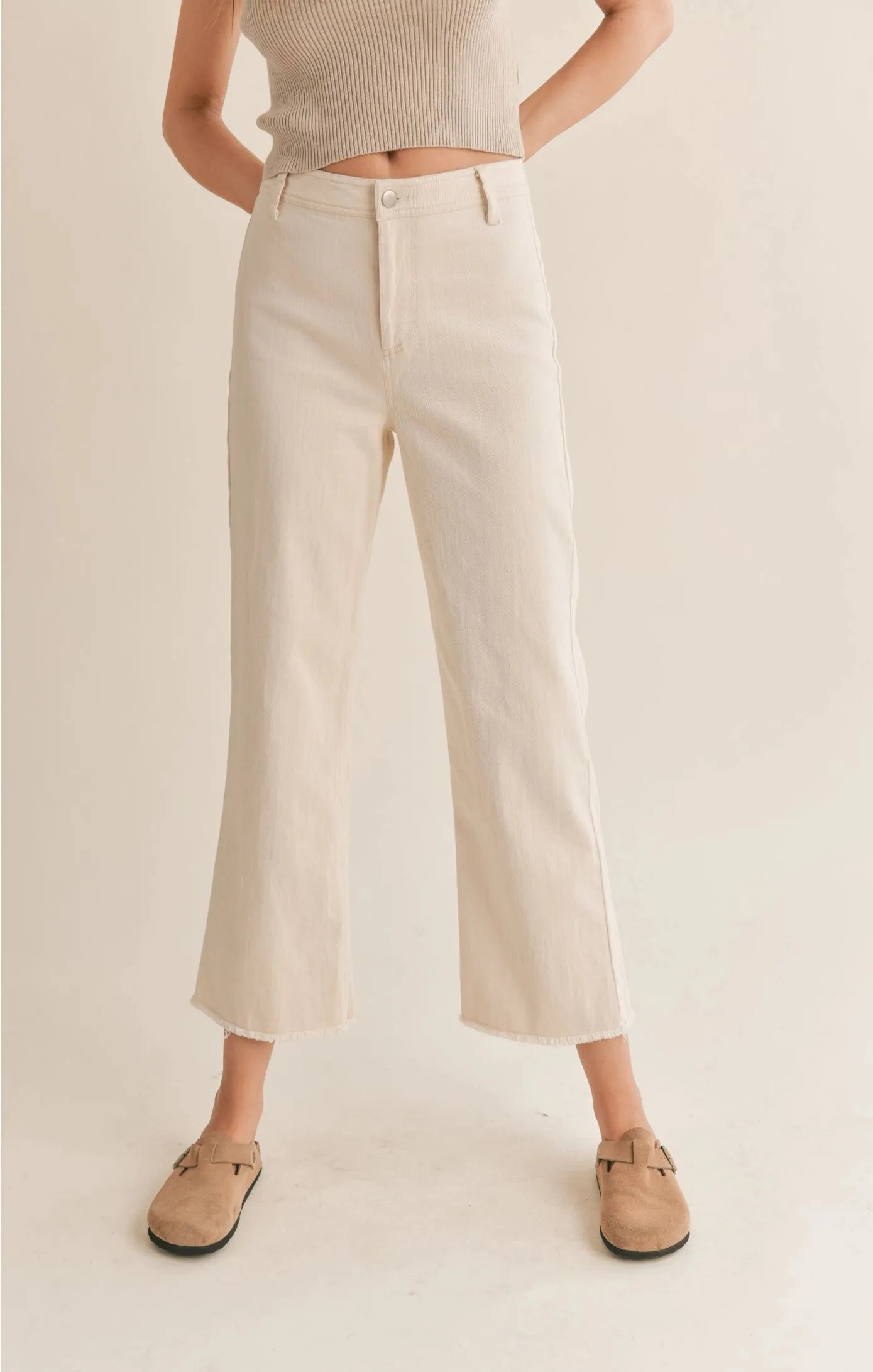 Sadie & Sage Clear Eyes Wide Leg Denim Pant