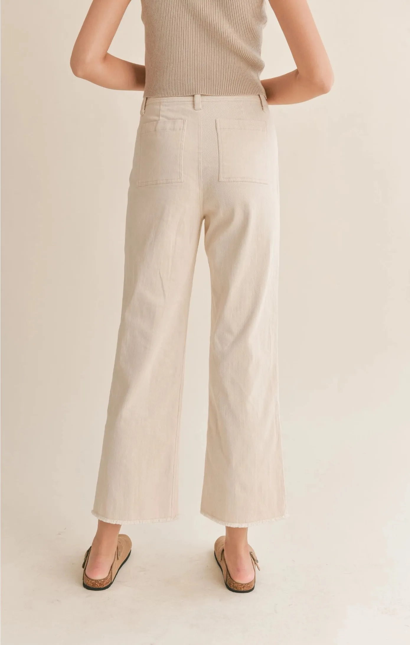 Sadie & Sage Clear Eyes Wide Leg Denim Pant