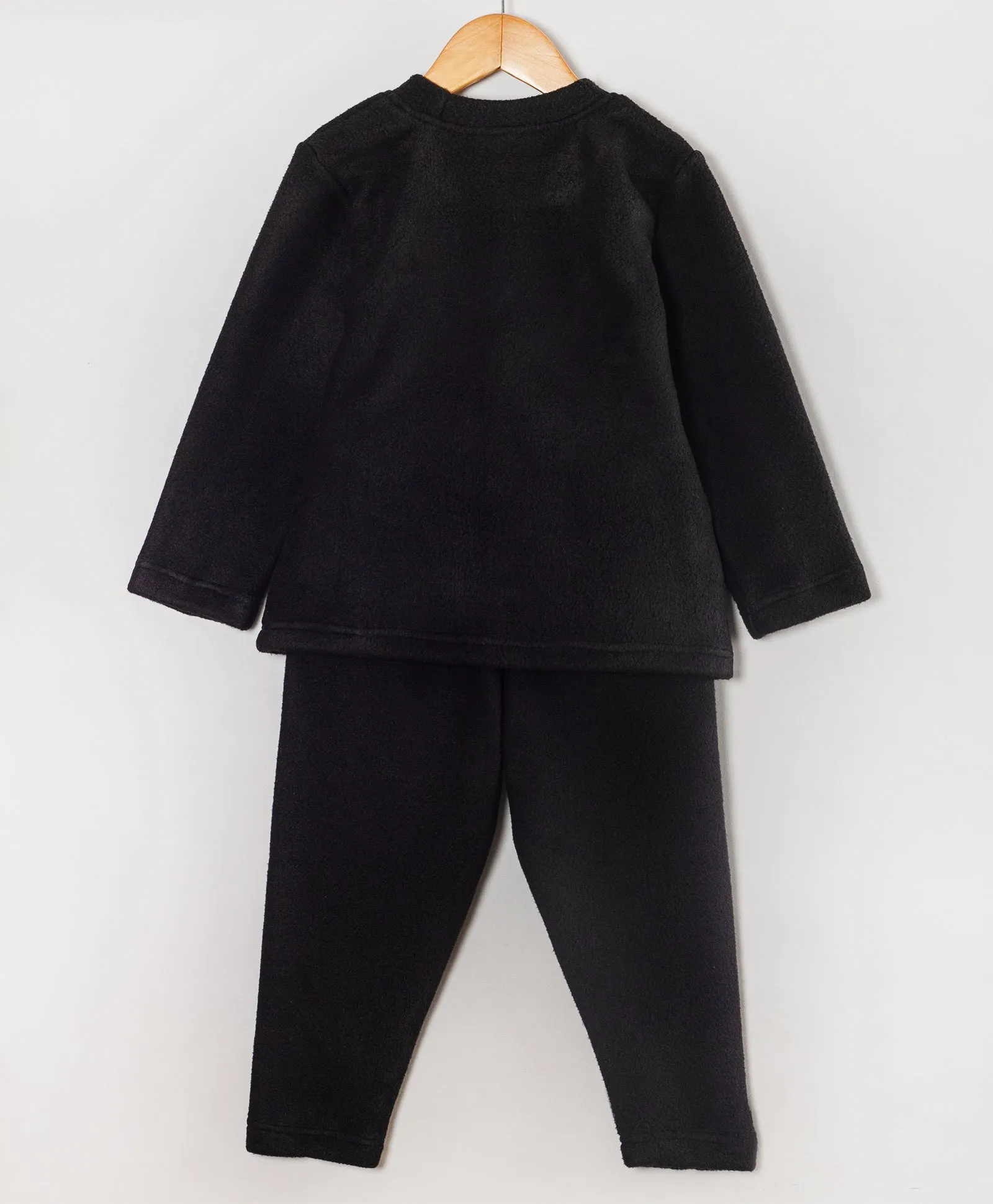 SAILOR PATCHWORK BLACK FLEECE SET