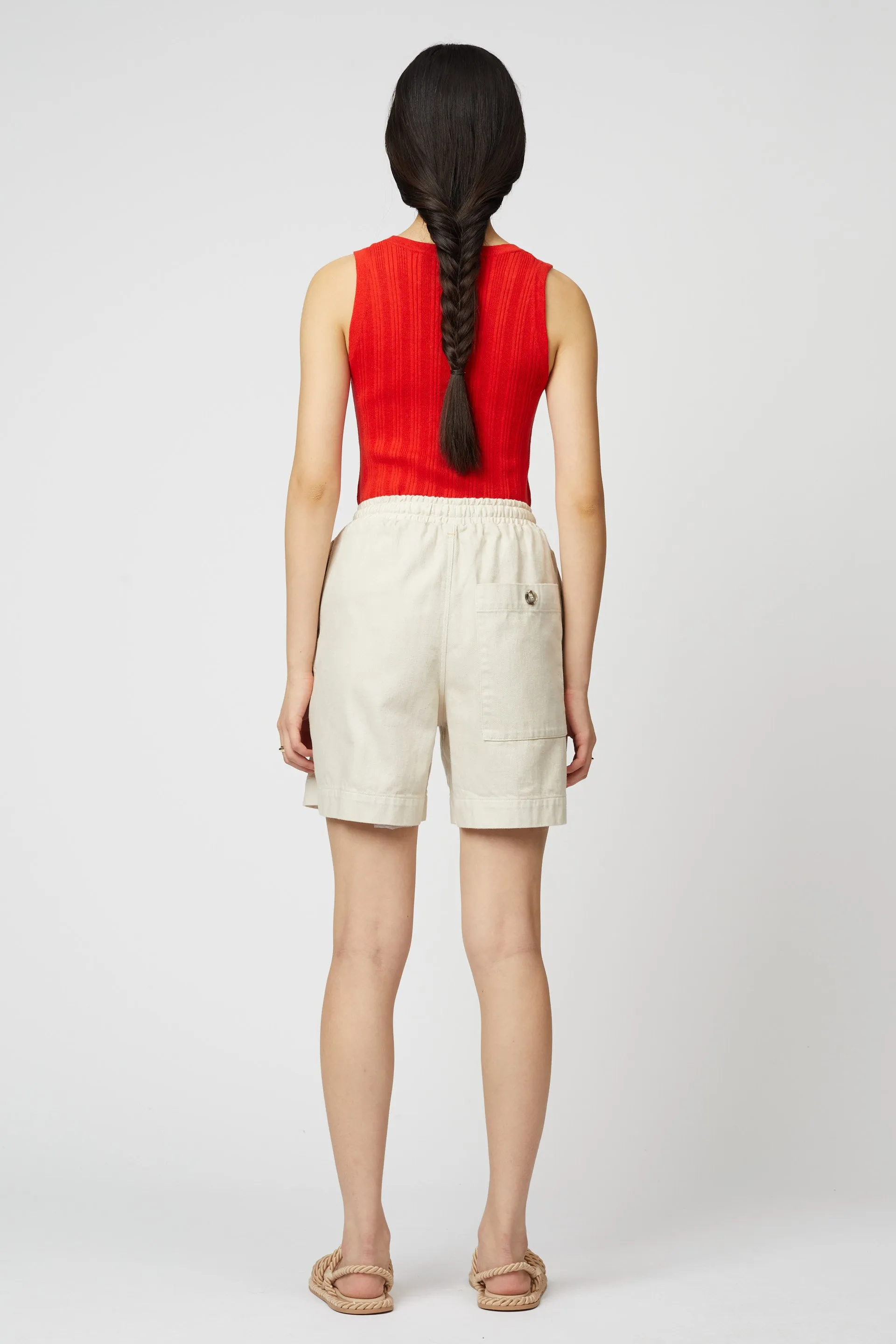 Sample Sale Twill Short - Drapey Bio Washed Twill