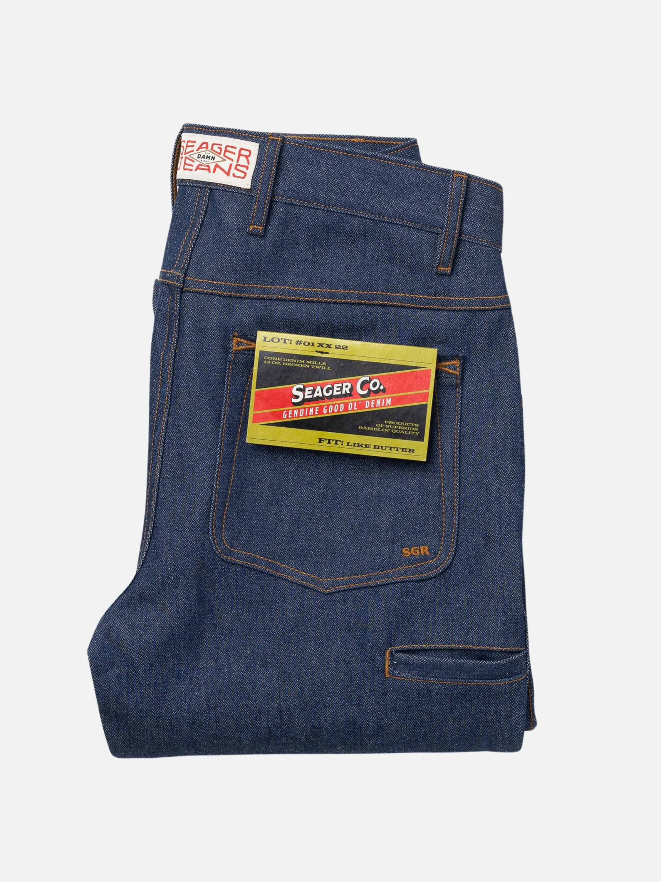 Seager Autry Jean - Raw Indigo