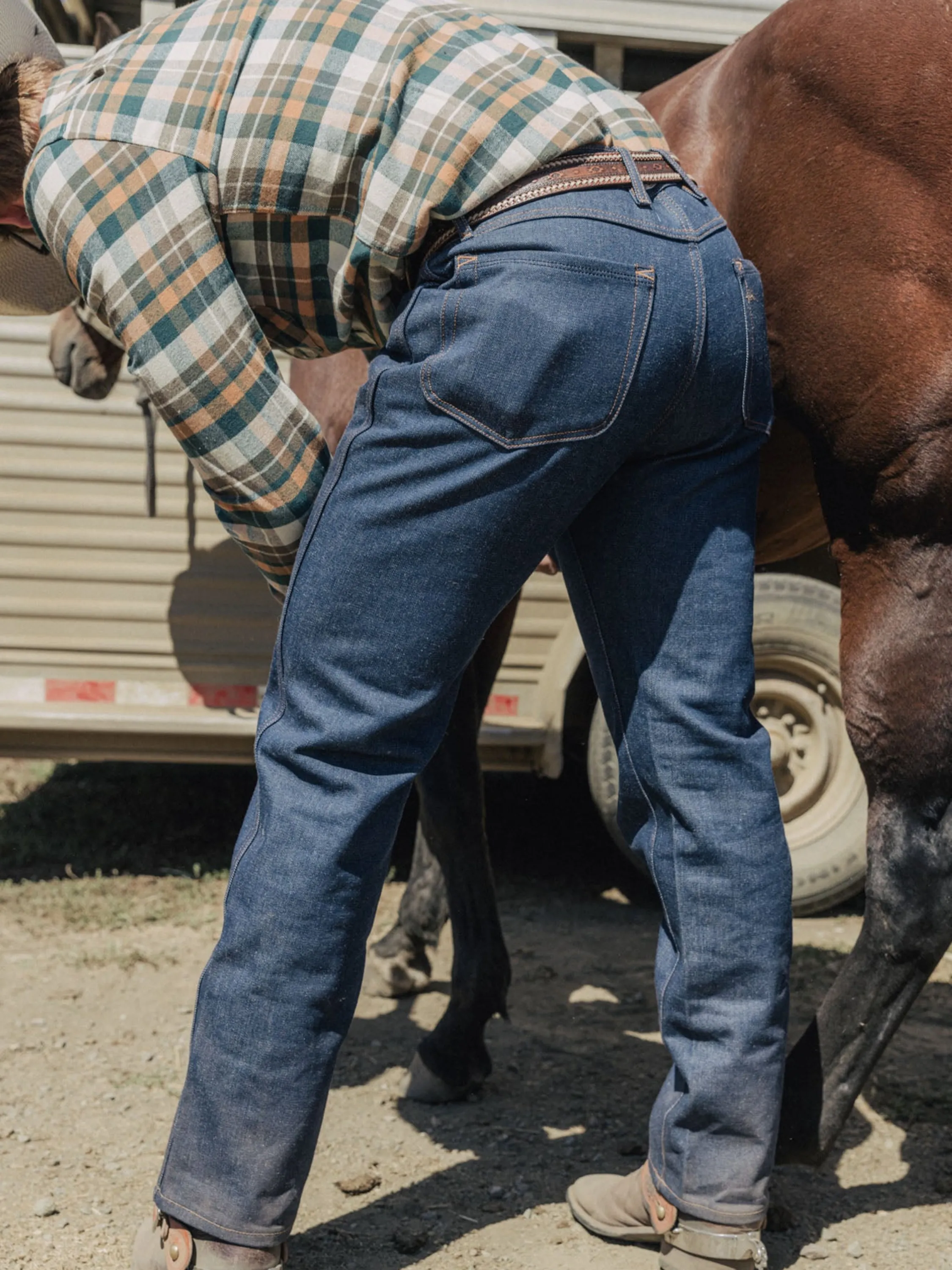 Seager Autry Jean - Raw Indigo